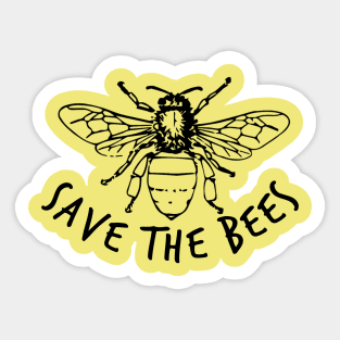 save the bees Sticker